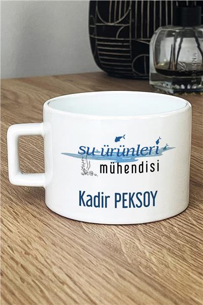 Su Ürünleri Mühendisi Kişiye Özel Lüks Fincan