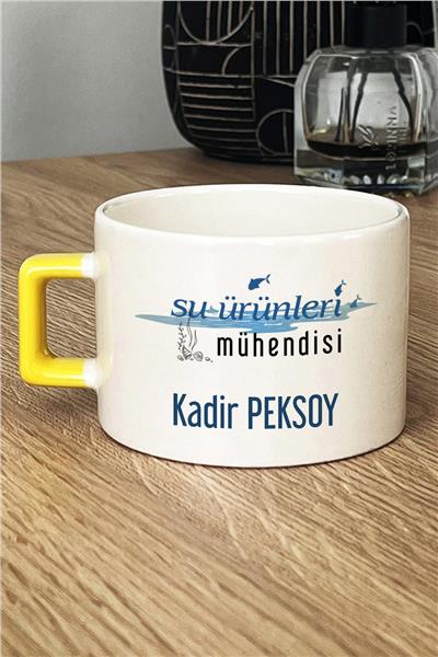 Su Ürünleri Mühendisi Kişiye Özel Lüks Fincan