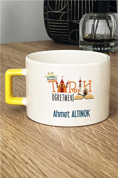 Tarih Öğretmeni Kişiye Özel Lüks Fincan