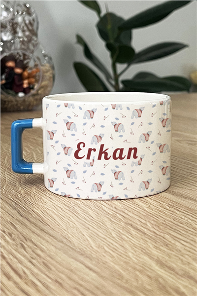 Tatlı Ayıcık Desenli Kişiye Özel Lüks Fincan