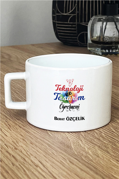 Teknoloji ve Tasarım Öğretmeni Kişiye Özel Lüks Fincan