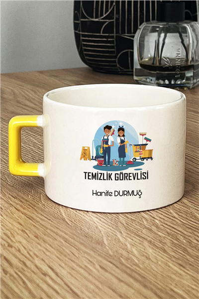 Temizlik Görevlisi Kişiye Özel Lüks Fincan