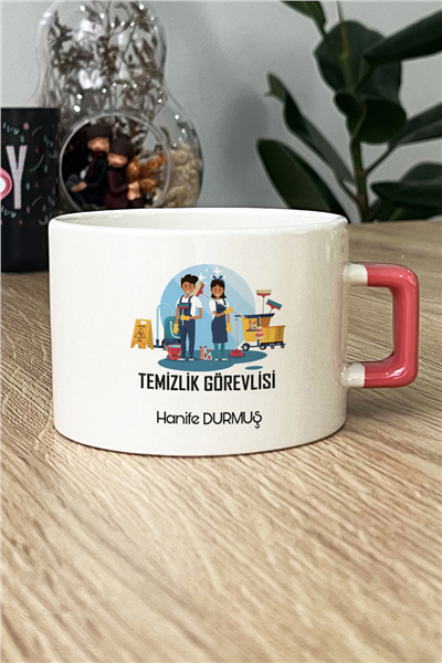 Temizlik Görevlisi Kişiye Özel Lüks Fincan