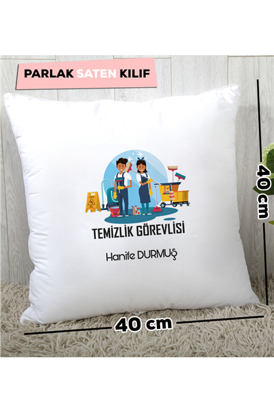 Temizlik Görevlisi Kişiye Özel Yastık