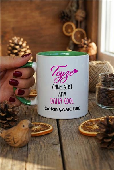 Teyze Daha Cool Kişiye Özel Kupa Bardak Standart