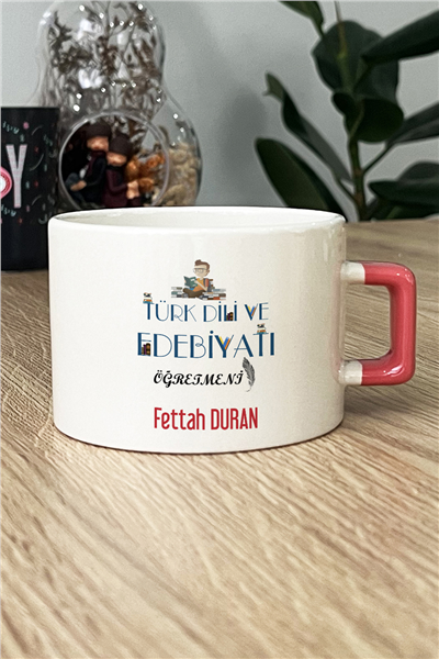 Türk Dili ve Edebiyatı Öğretmeni Kişiye Özel Lüks Fincan