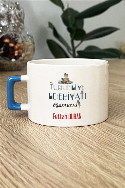 Türk Dili ve Edebiyatı Öğretmeni Kişiye Özel Lüks Fincan