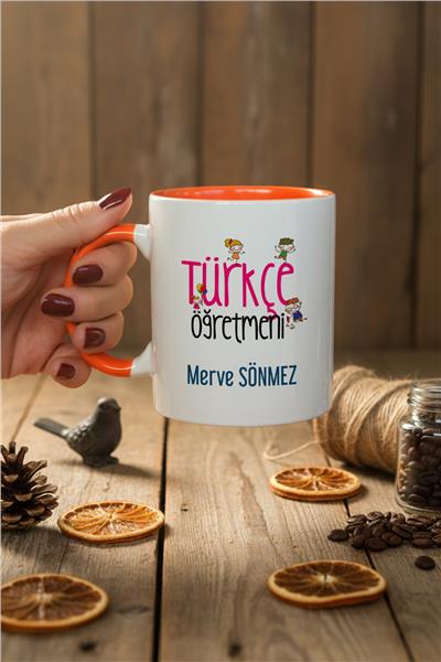 Türkçe Öğretmeni Kişiye Özel Kupa Bardak Standart