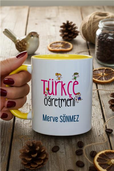 Türkçe Öğretmeni Kişiye Özel Kupa Bardak Standart