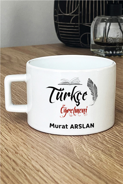 Türkçe Öğretmeni Kişiye Özel Lüks Fincan