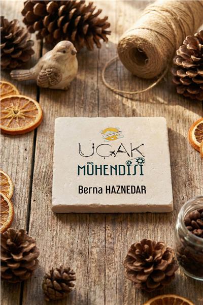 Uçak Mühendisi Kişiye Özel Bardak Altlığı