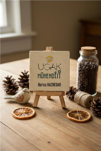 Uçak Mühendisi Kişiye Özel Dekoratif Taş İsimlik