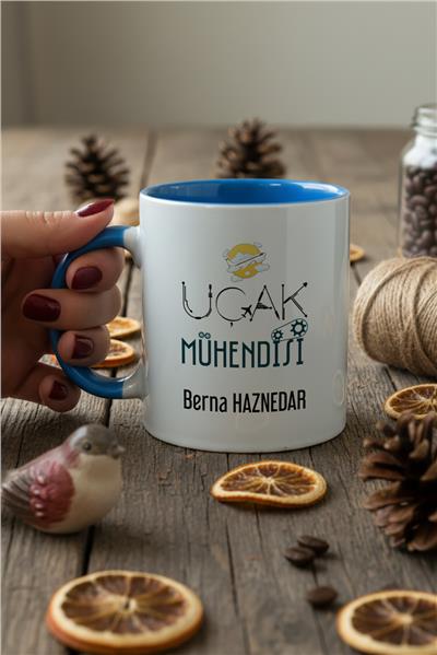 Uçak Mühendisi Kişiye Özel Kupa Bardak Standart