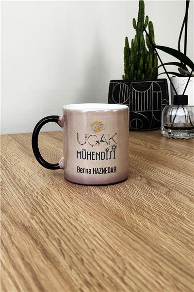 Uçak Mühendisi Kişiye Özel Kupa Bardak Standart