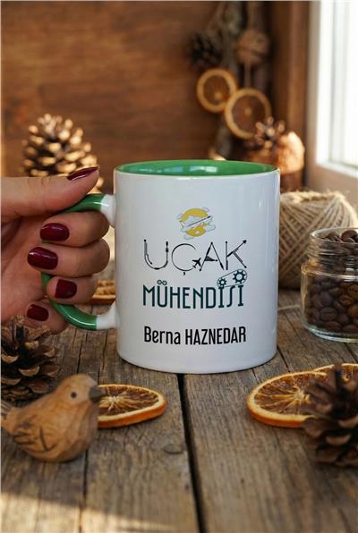 Uçak Mühendisi Kişiye Özel Kupa Bardak Standart