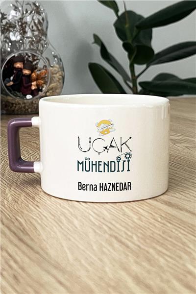 Uçak Mühendisi Kişiye Özel Lüks Fincan