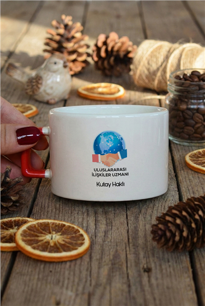 Uluslararası İlişkiler Uzmanı Kişiye Özel Lüks Fincan