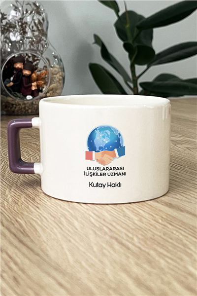 Uluslararası İlişkiler Uzmanı Kişiye Özel Lüks Fincan