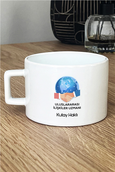 Uluslararası İlişkiler Uzmanı Kişiye Özel Lüks Fincan