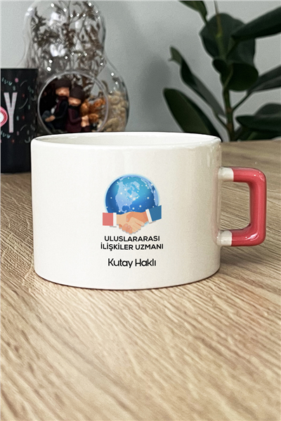 Uluslararası İlişkiler Uzmanı Kişiye Özel Lüks Fincan