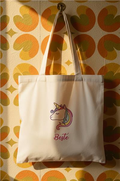 Unicorn Kişiye Özel Bez Çanta
