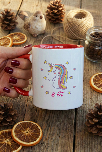 Unicorn Kişiye Özel Kupa Bardak Standart