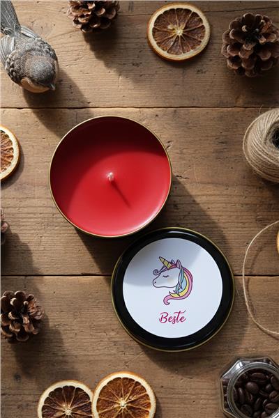 Unicorn Kişiye Özel Mum