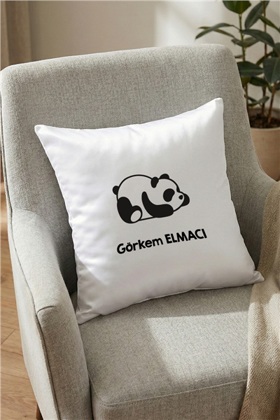 Uykucu Panda Kişiye Özel Yastık