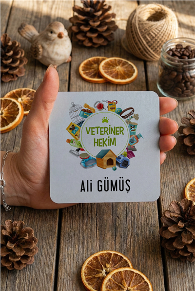 Veteriner Kişiye Özel Bardak Altlığı