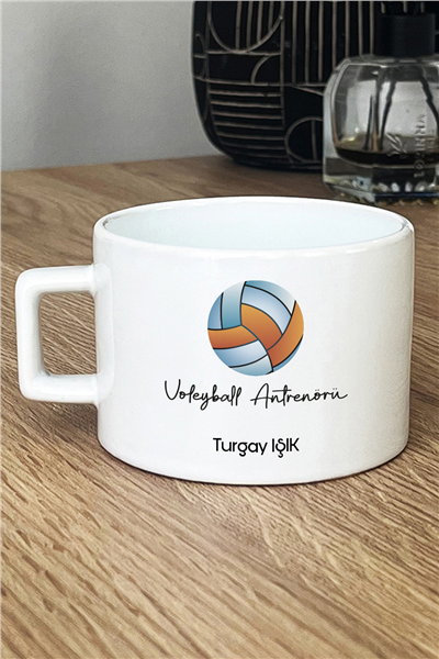 Voleybol Antrenörü Kişiye Özel Lüks Fincan