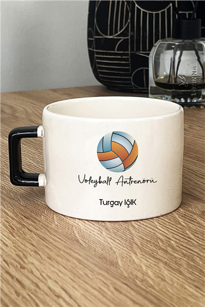 Voleybol Antrenörü Kişiye Özel Lüks Fincan