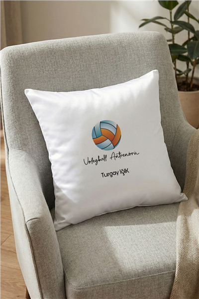 Voleybol Antrenörü Kişiye Özel Yastık
