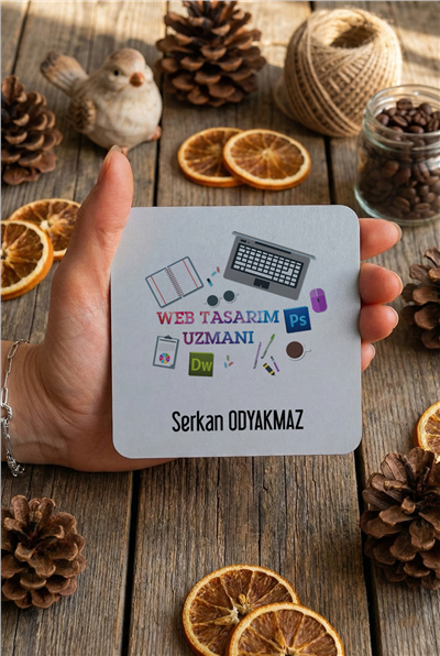Web Tasarımı Uzmanı Kişiye Özel Bardak Altlığı