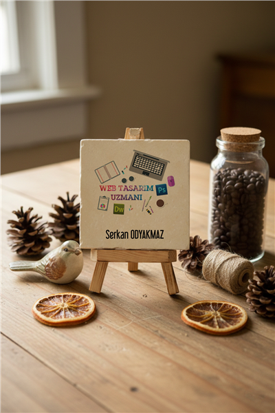 Web Tasarımı Uzmanı Kişiye Özel Dekoratif Taş İsimlik