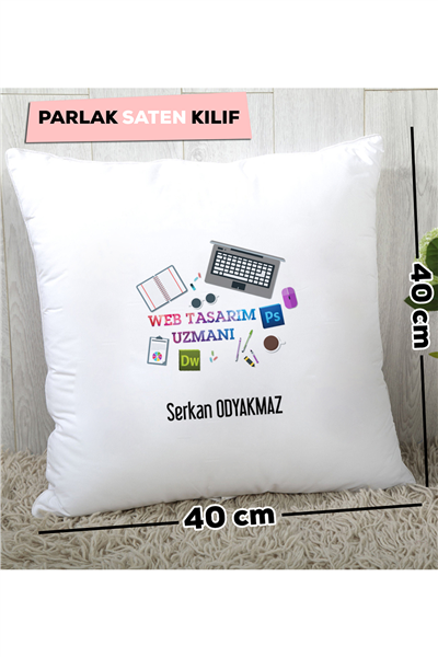 Web Tasarımı Uzmanı Kişiye Özel Yastık