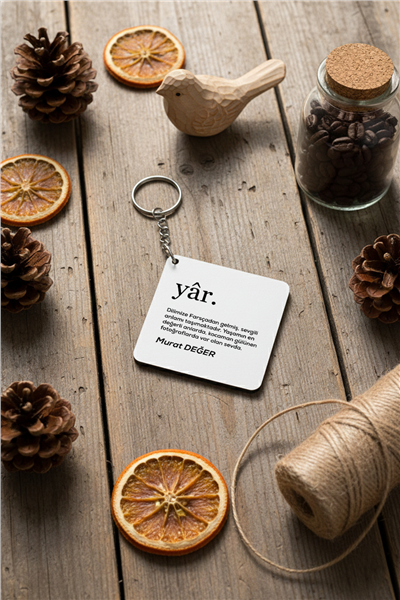 Yar Kişiye Özel Anahtarlık