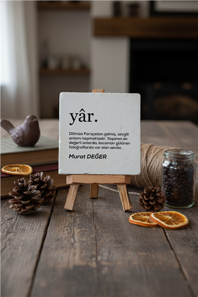 Yar Kişiye Özel Dekoratif Taş İsimlik