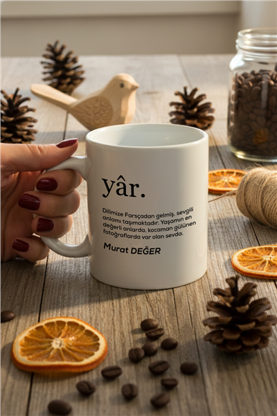 Yar Kişiye Özel Kupa Bardak Standart