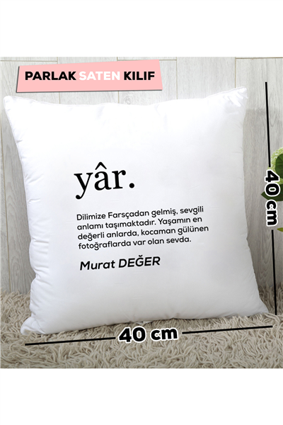 Yar Kişiye Özel Yastık
