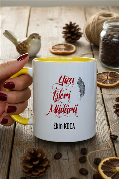 Yazı İşleri Müdürü Kişiye Özel Kupa Bardak Standart
