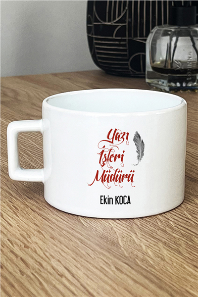 Yazı İşleri Müdürü Kişiye Özel Lüks Fincan