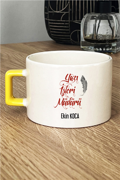 Yazı İşleri Müdürü Kişiye Özel Lüks Fincan