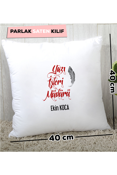 Yazı İşleri Müdürü Kişiye Özel Yastık