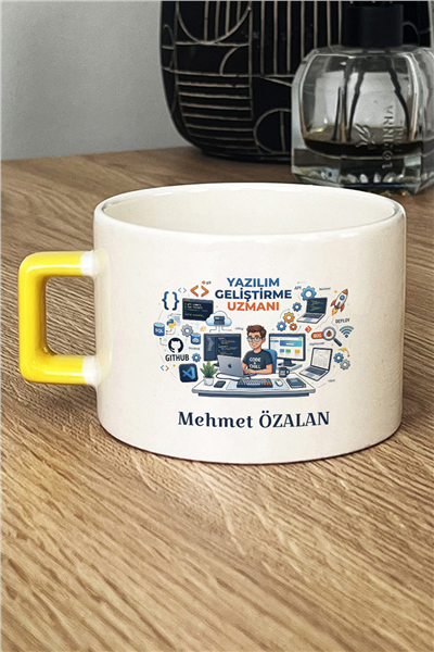 Yazılım Geliştirme Uzmanı Kişiye Özel Lüks Fincan