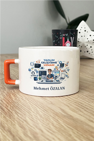 Yazılım Geliştirme Uzmanı Kişiye Özel Lüks Fincan