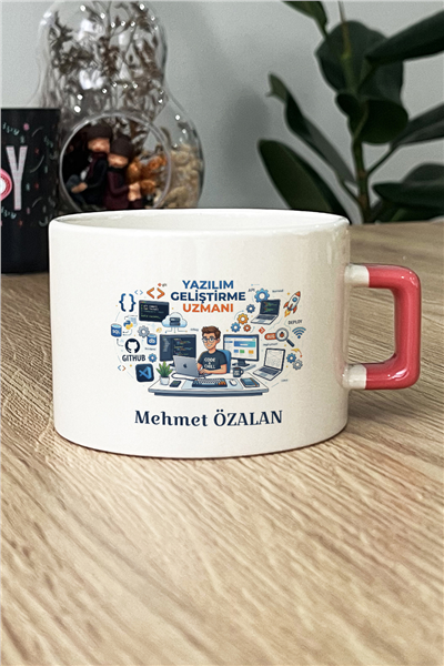 Yazılım Geliştirme Uzmanı Kişiye Özel Lüks Fincan