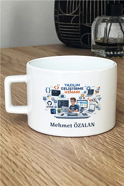 Yazılım Geliştirme Uzmanı Kişiye Özel Lüks Fincan