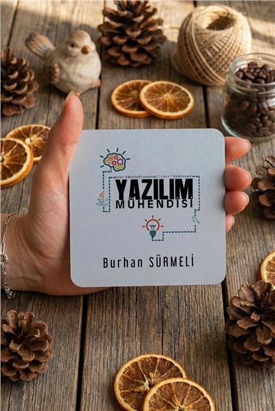 Yazılım Mühendisi Kişiye Özel Bardak Altlığı