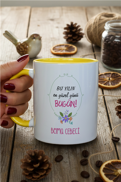 Yılın En Güzel Günü Kişiye Özel Kupa Bardak Standart