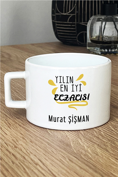 Yılın En İyi Eczacısı Kişiye Özel Lüks Fincan
